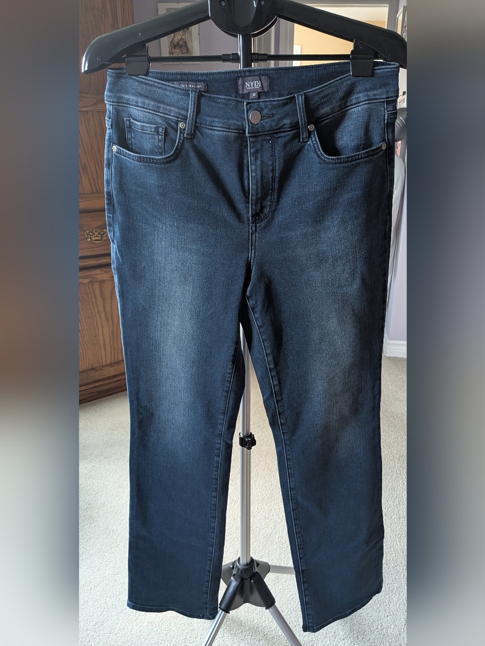 NYDJ Dark Indigo Straight Leg Jeans